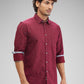 Parx Maroon Casual Shirt 