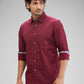 Parx Maroon Casual Shirt 