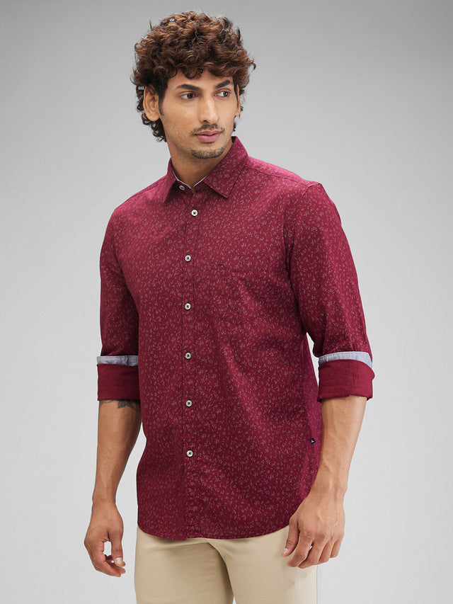 Parx Maroon Casual Shirt 