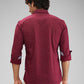 Parx Maroon Casual Shirt 