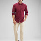 Parx Maroon Casual Shirt 