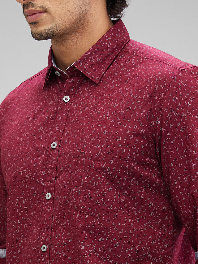 Parx Maroon Casual Shirt 