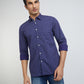 Parx Men Blue Print Slim Fit Cotton Full Sleeve Shirts