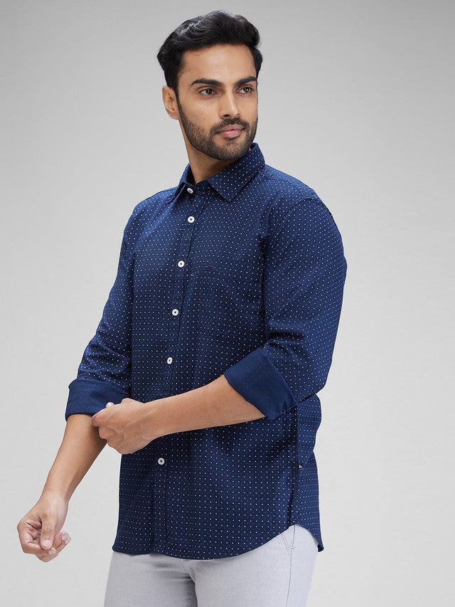 Parx Blue Casual Shirt 