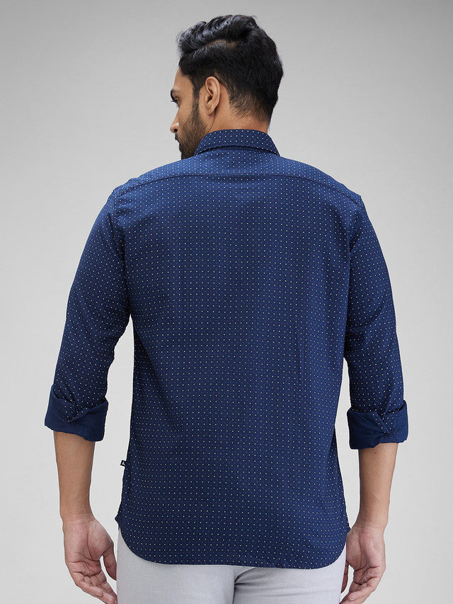 Parx Blue Casual Shirt 