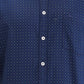 Parx Blue Printed Slim Fit Cotton Casual Shirt