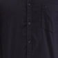 Parx Black Solid Slim Fit Cotton Casual Shirt