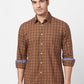 Parx Brown Casual Shirt