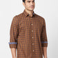 Parx Brown Casual Shirt