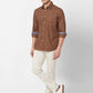 Parx Brown Casual Shirt