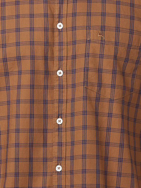 Parx Brown Casual Shirt