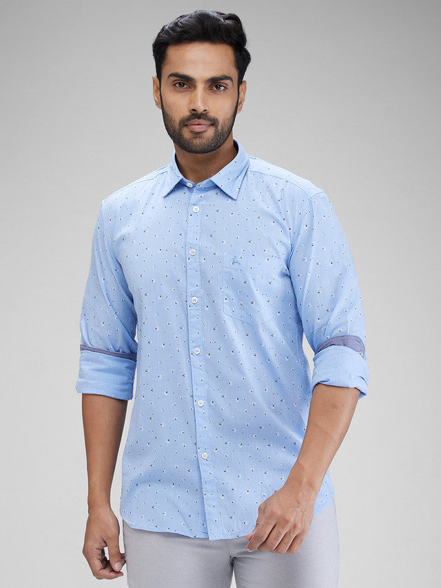 Parx Blue Casual Shirt 