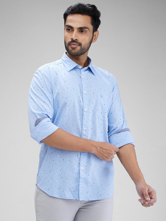 Parx Blue Casual Shirt 