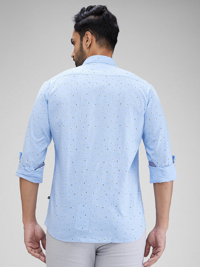 Parx Blue Casual Shirt 