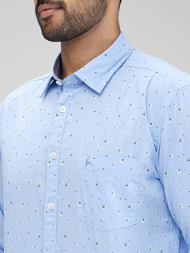 Parx Blue Casual Shirt 