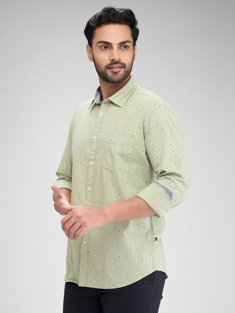 Parx Green Casual Shirt