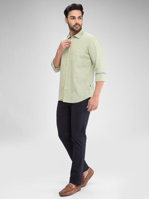 Parx Green Casual Shirt