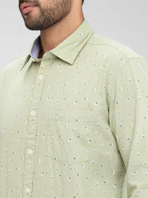 Parx Green Casual Shirt