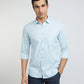 Parx Men Blue Print Slim Fit Cotton Full Sleeve Shirts