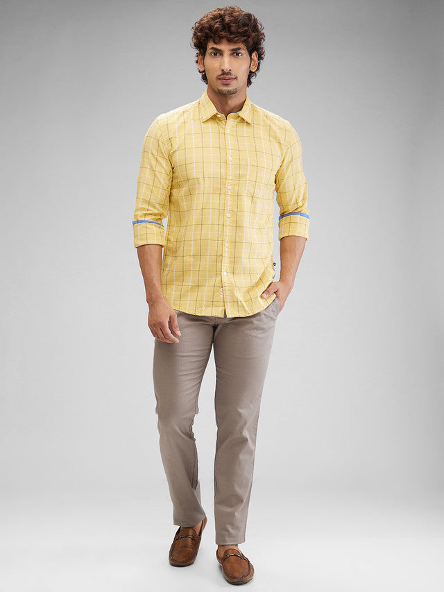 Parx Yellow Casual Shirt 