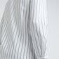 Men White Slim Fit Stripe Cotton Full Sleeve Shirts