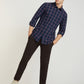 Men Blue Slim Fit Checks Cotton Full Sleeve Shirts