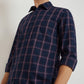 Men Blue Slim Fit Checks Cotton Full Sleeve Shirts