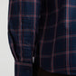 Men Blue Slim Fit Checks Cotton Full Sleeve Shirts