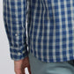 Men Blue Slim Fit Checks Cotton Full Sleeve Shirts