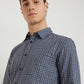 Men Blue Slim Fit Checks Cotton Full Sleeve Shirts