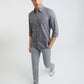 Men Grey Slim Fit Checks Cotton Full Sleeve Shirts