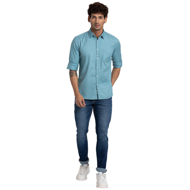 Parx Blue Casual Shirt 