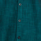 Parx Men Green Solid Slim Fit Full Sleeve Semi Cut Away Collar Shirt