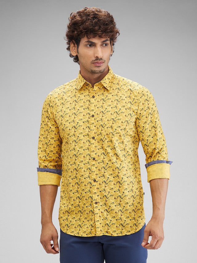 Parx Yellow Casual Shirt 