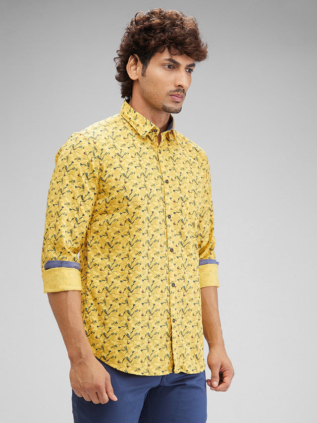 Parx Yellow Casual Shirt 