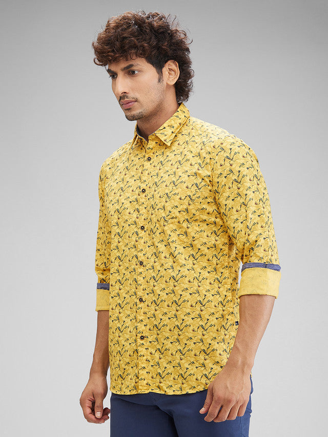 Parx Yellow Casual Shirt 