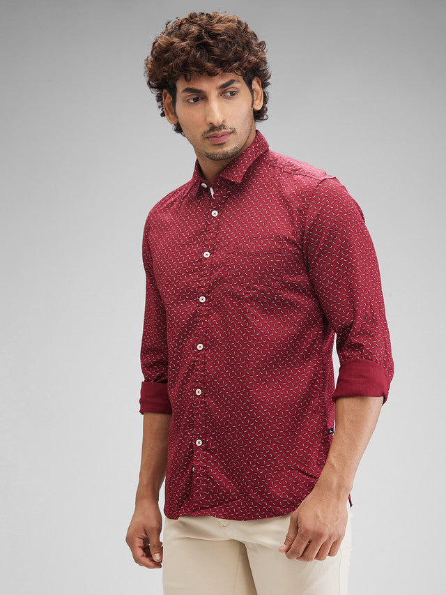 Parx Maroon Casual Shirt 