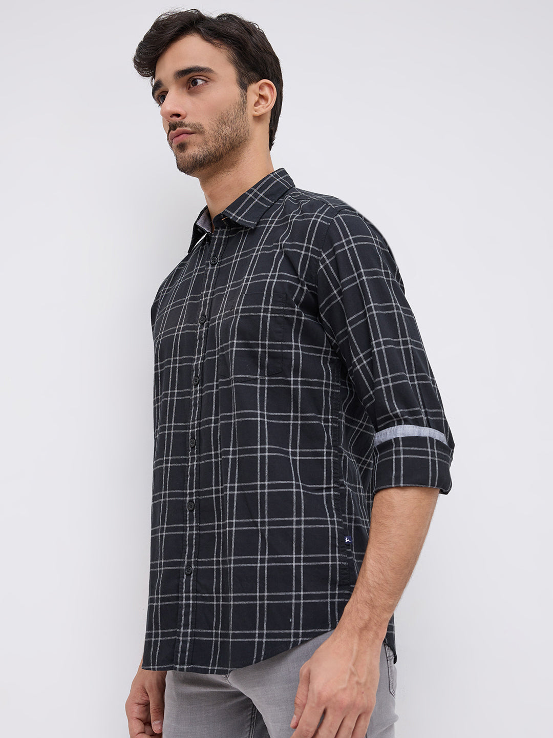 Parx Black Casual Shirt