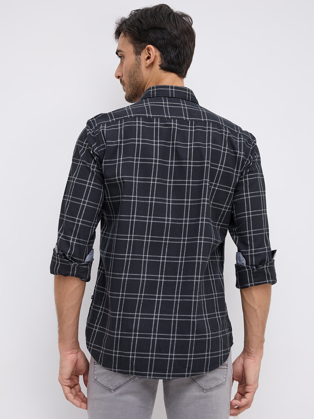 Parx Black Casual Shirt