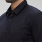 Parx Black Solid Slim Fit Cotton Casual Shirt