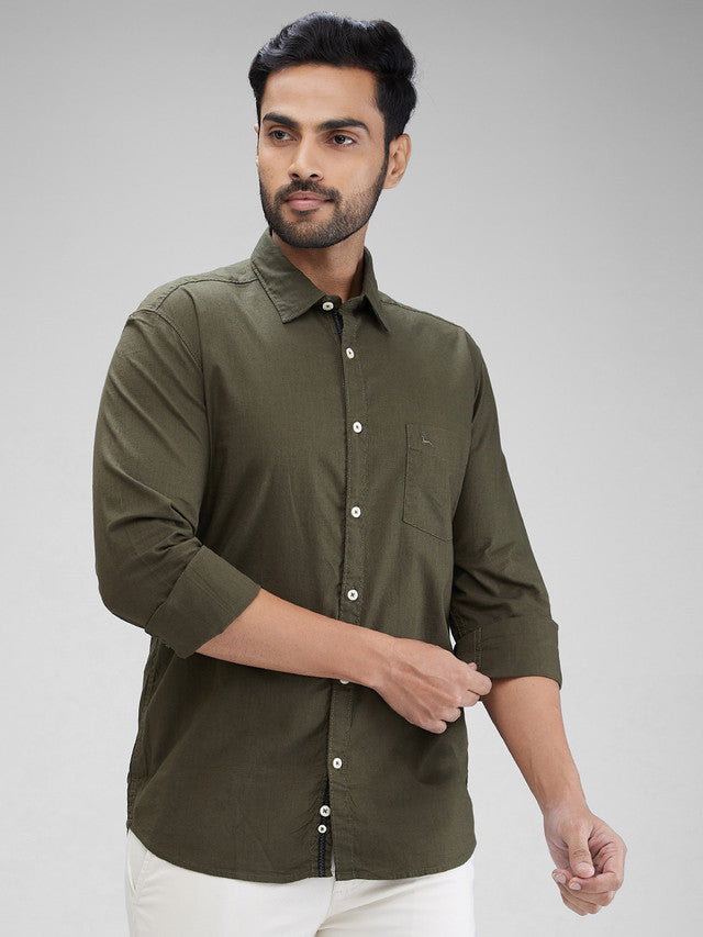 Parx Green Casual Shirt 