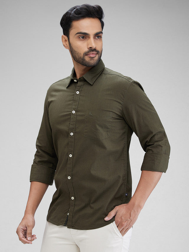 Parx Green Casual Shirt 