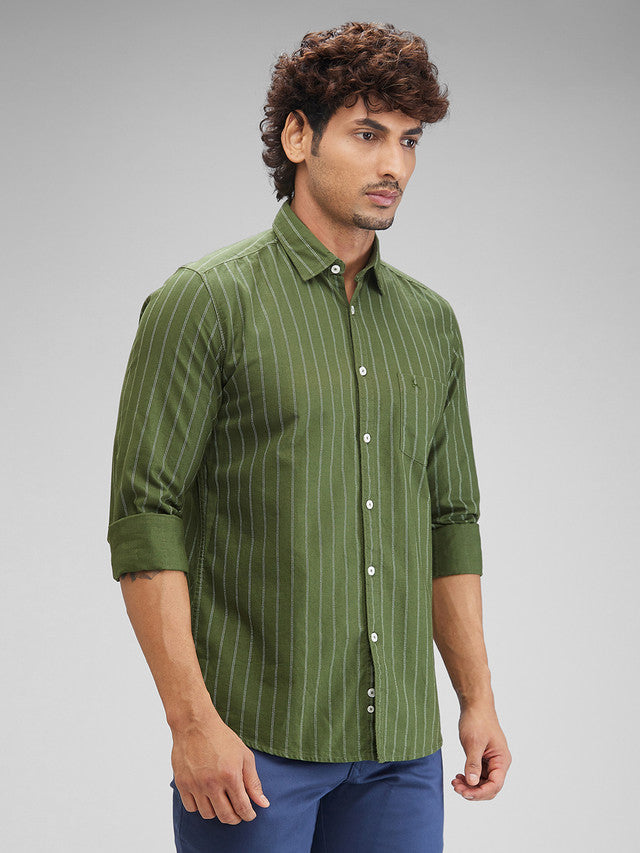 Parx Green Casual Shirt 