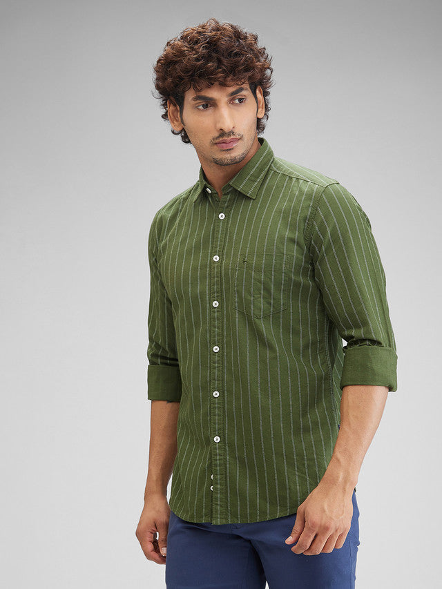 Parx Green Casual Shirt 