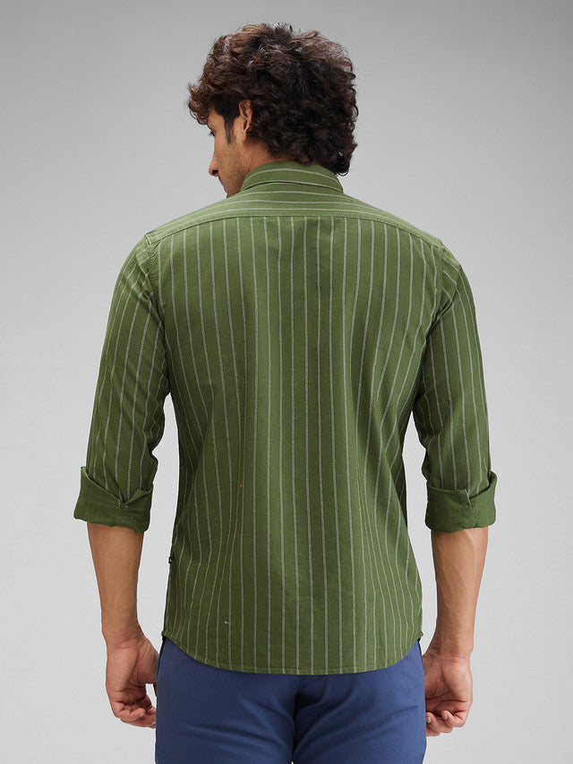 Parx Green Casual Shirt 