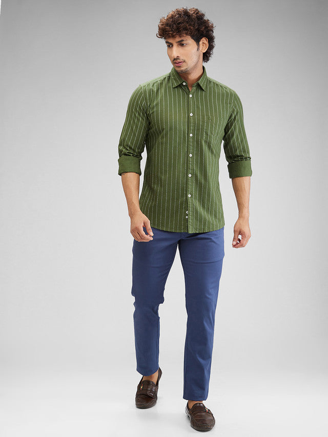 Parx Green Casual Shirt 