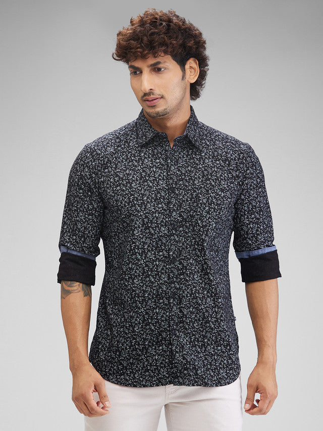 Parx Black Casual Shirt 