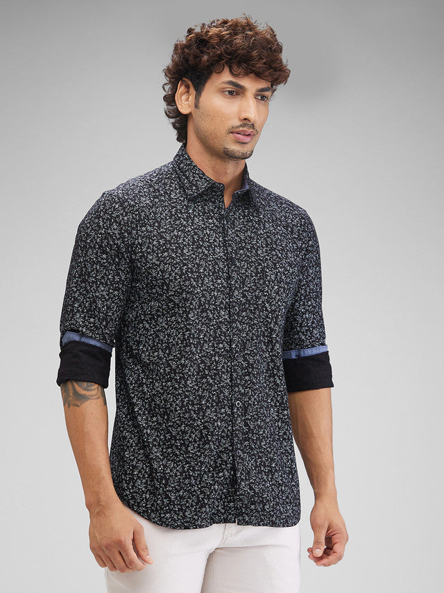 Parx Black Casual Shirt 