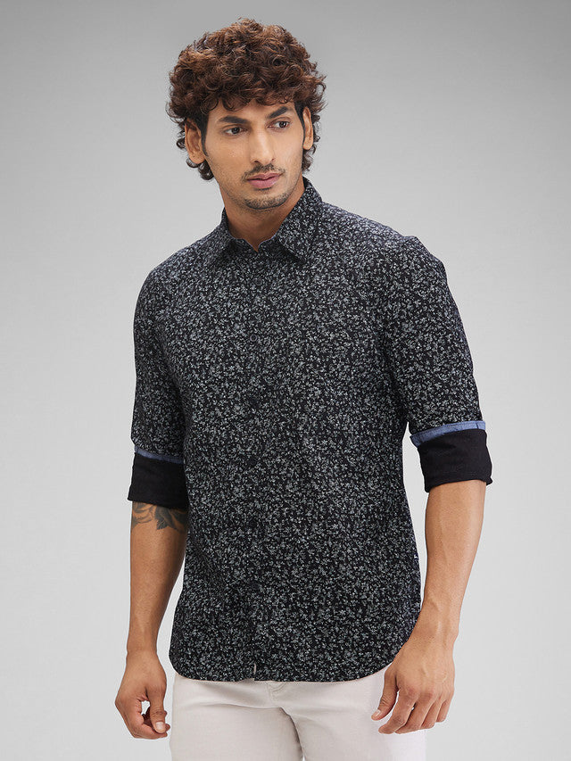 Parx Black Casual Shirt 