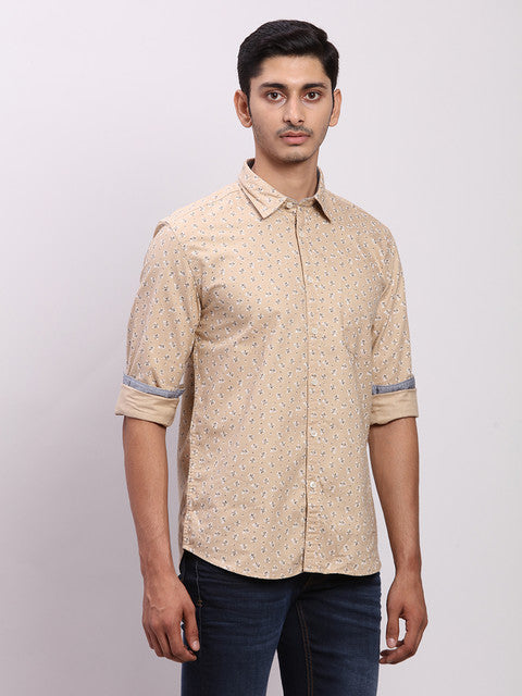 Parx Brown Casual Shirt